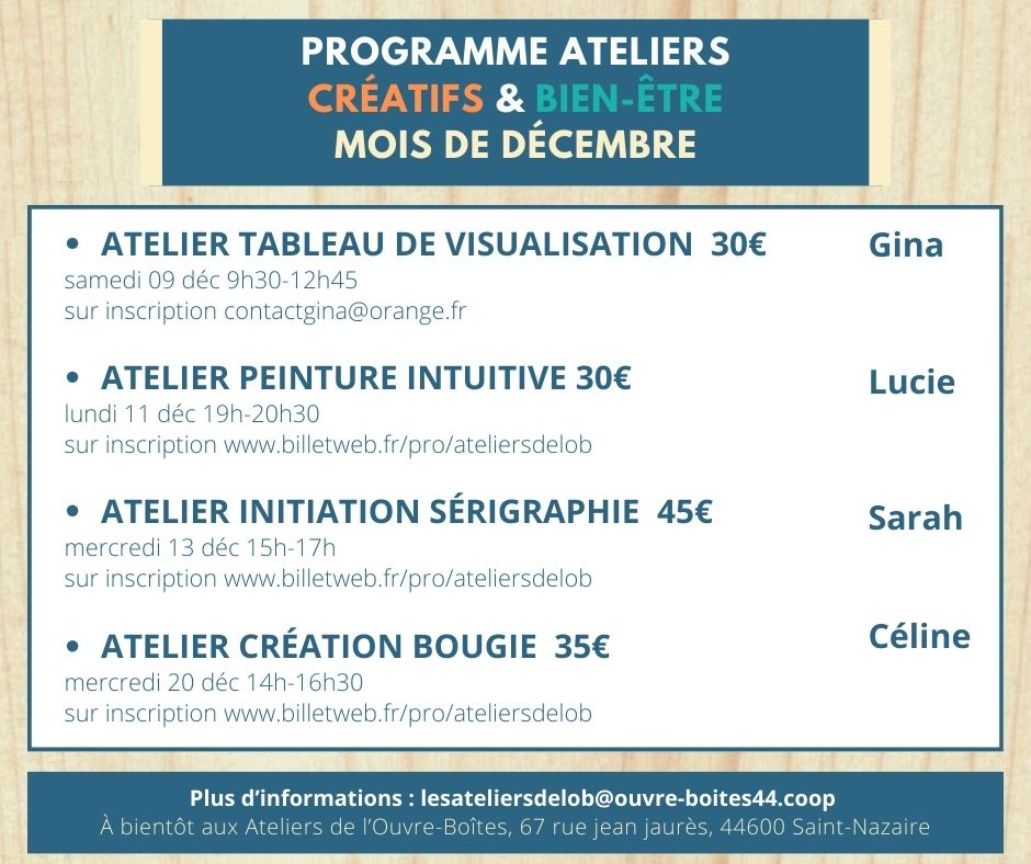 programme ateliers Saint-Nazaire