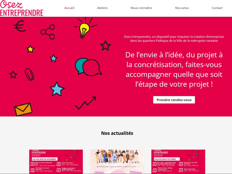 Site Osez entreprendre