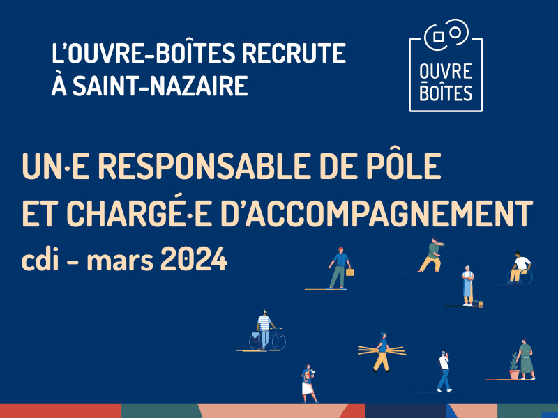 visuel recrutement responsable pôle saint-nazaire et chargé d'accompagnement