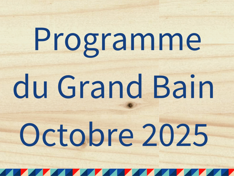Programme octobre