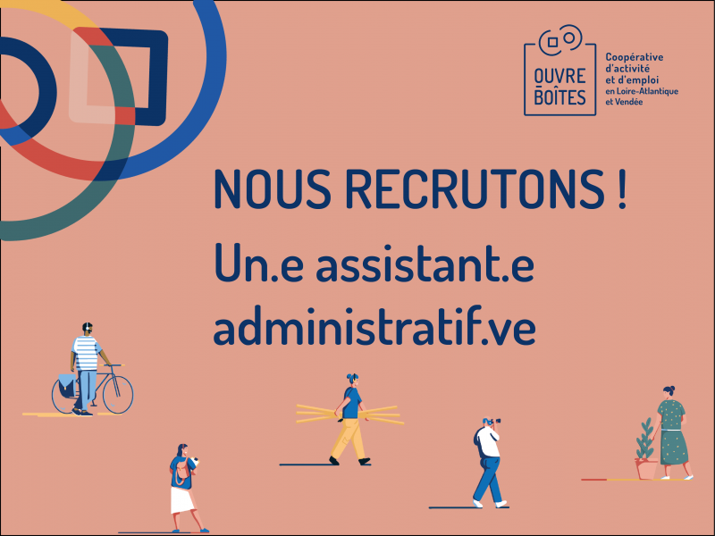 Visuel recrutement assistant administratif