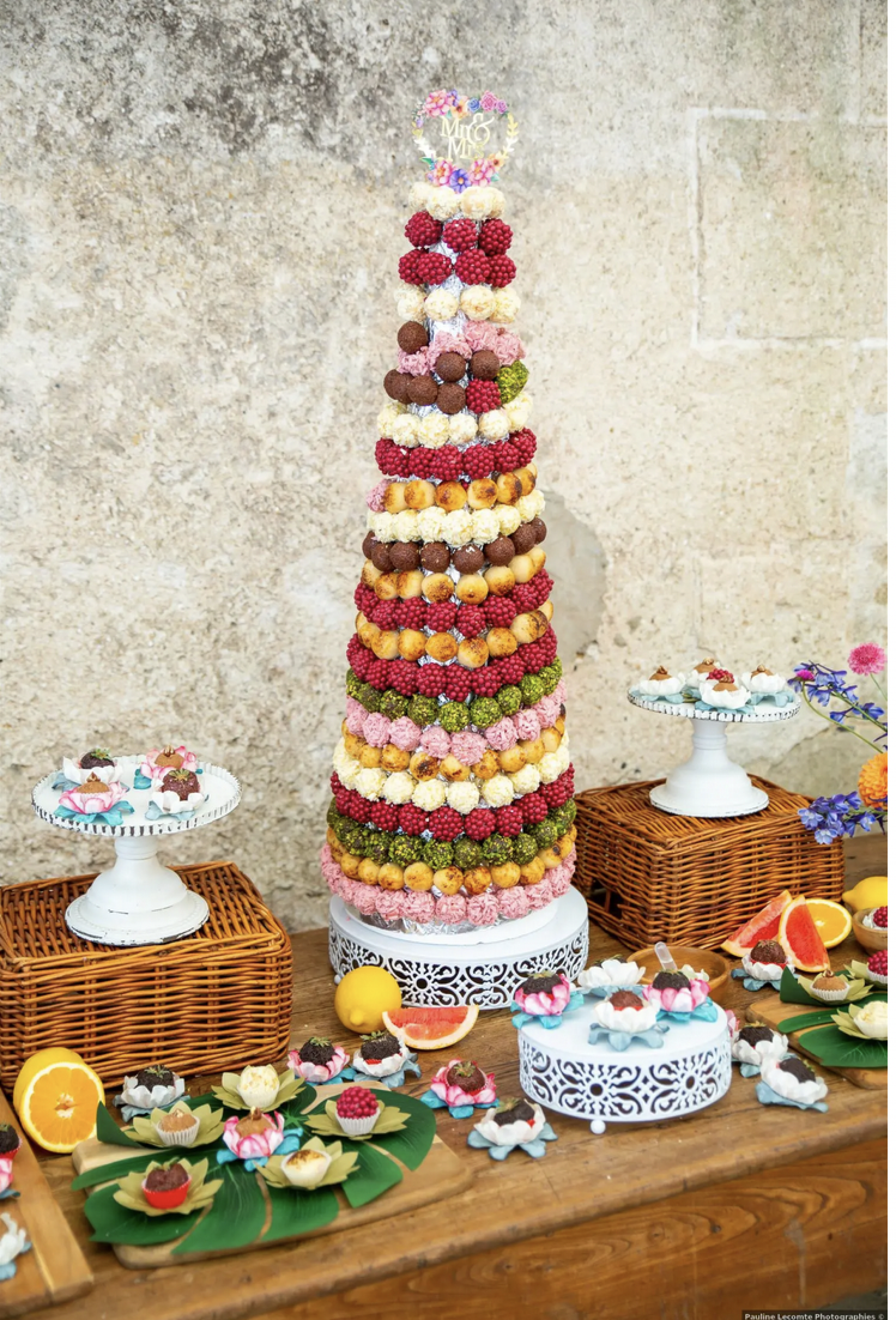 Mariage d'une client Pièce montée des brigadeiros