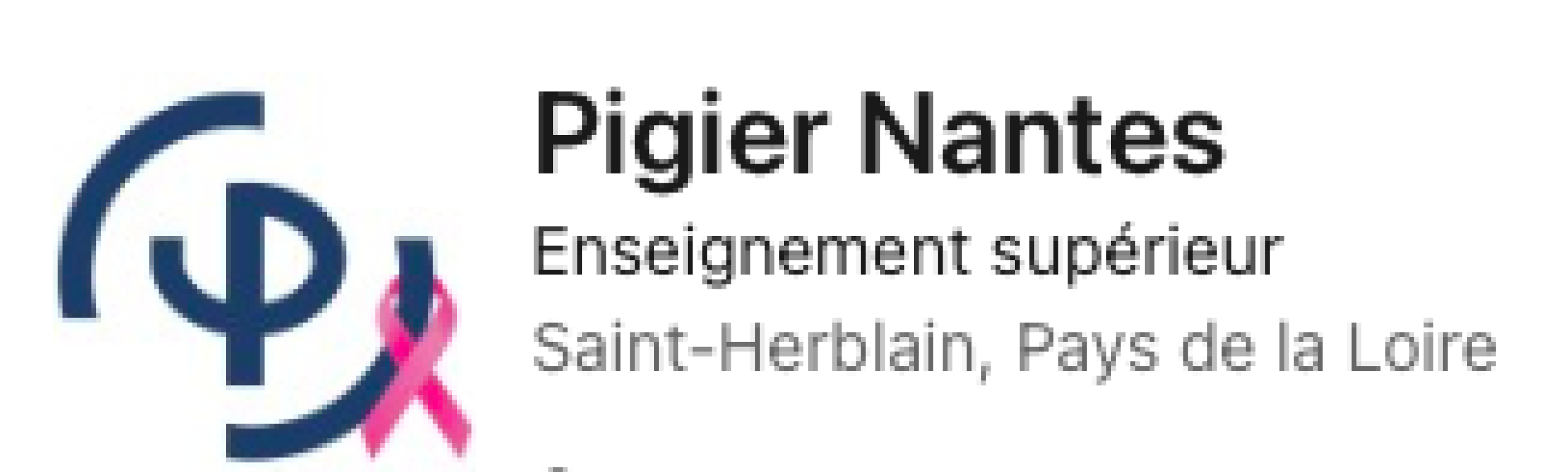 Ecole d'enseignement supérieur PIGIER Nantes Logo PIGIER