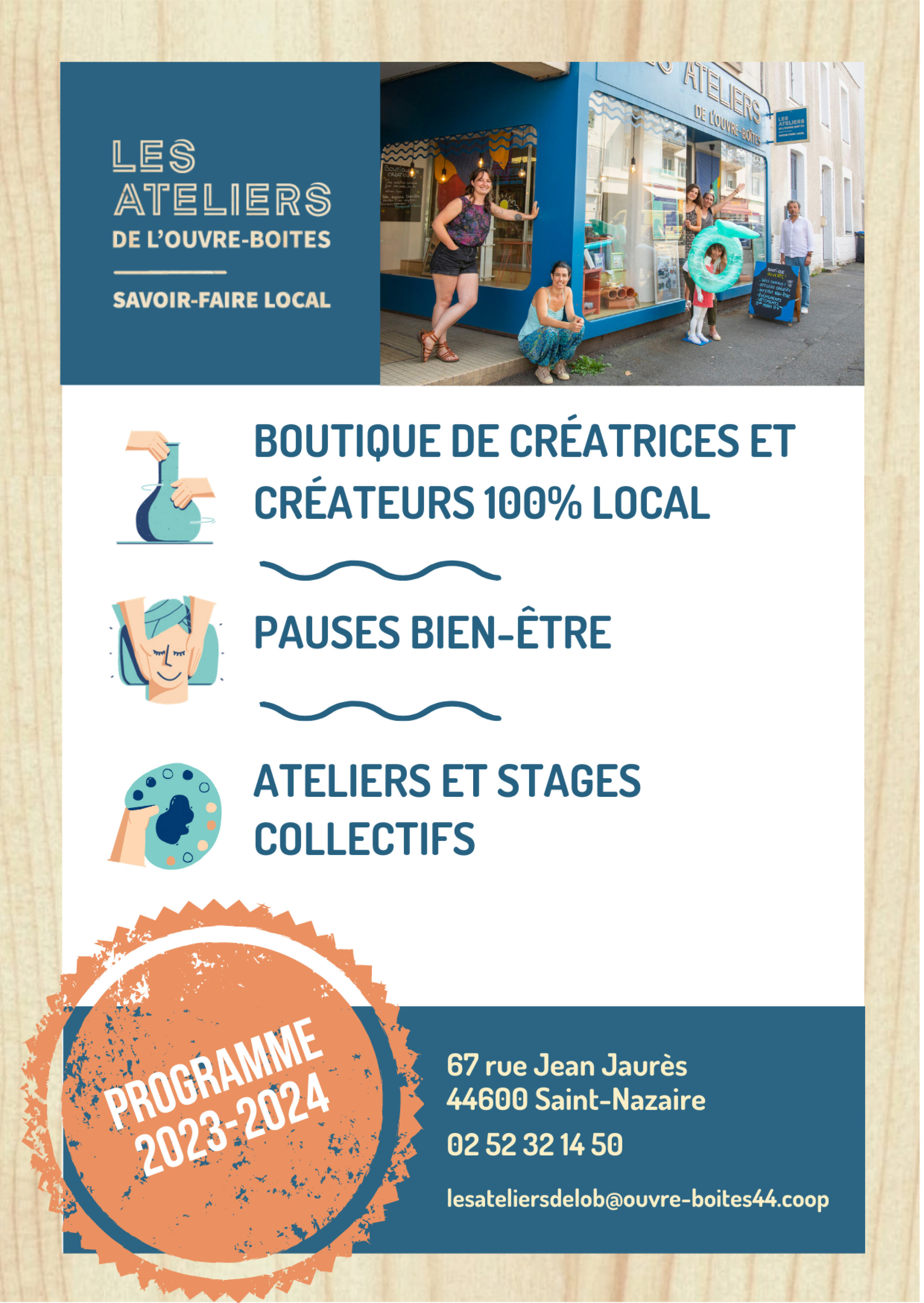 flyer des ateliers de l'OB