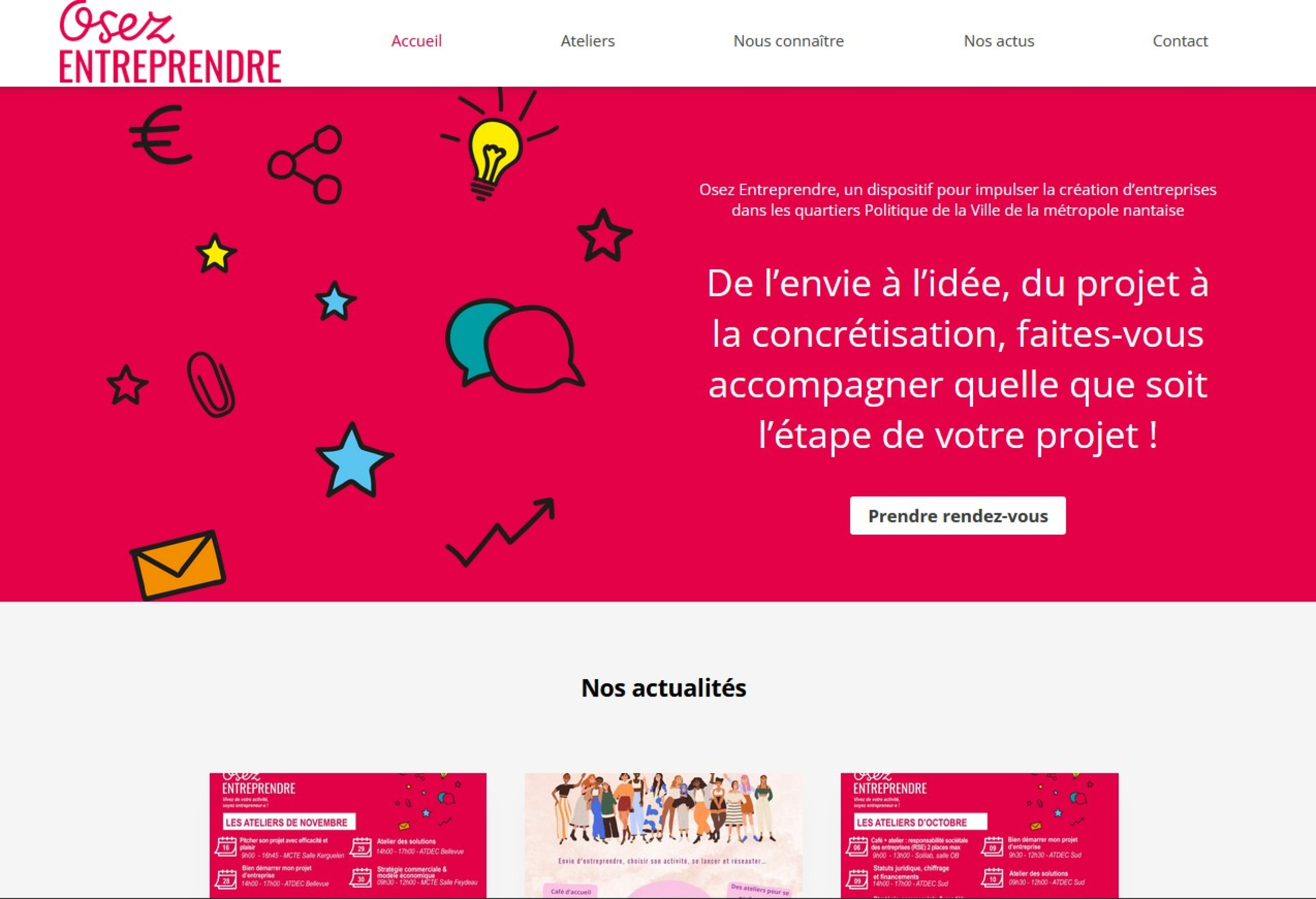 Site Osez entreprendre