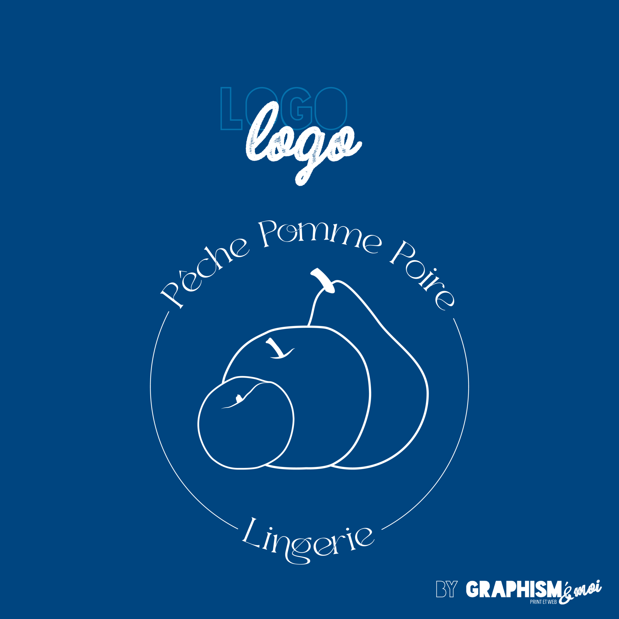 Création du logo Logo PêchePommePoire Lingerie