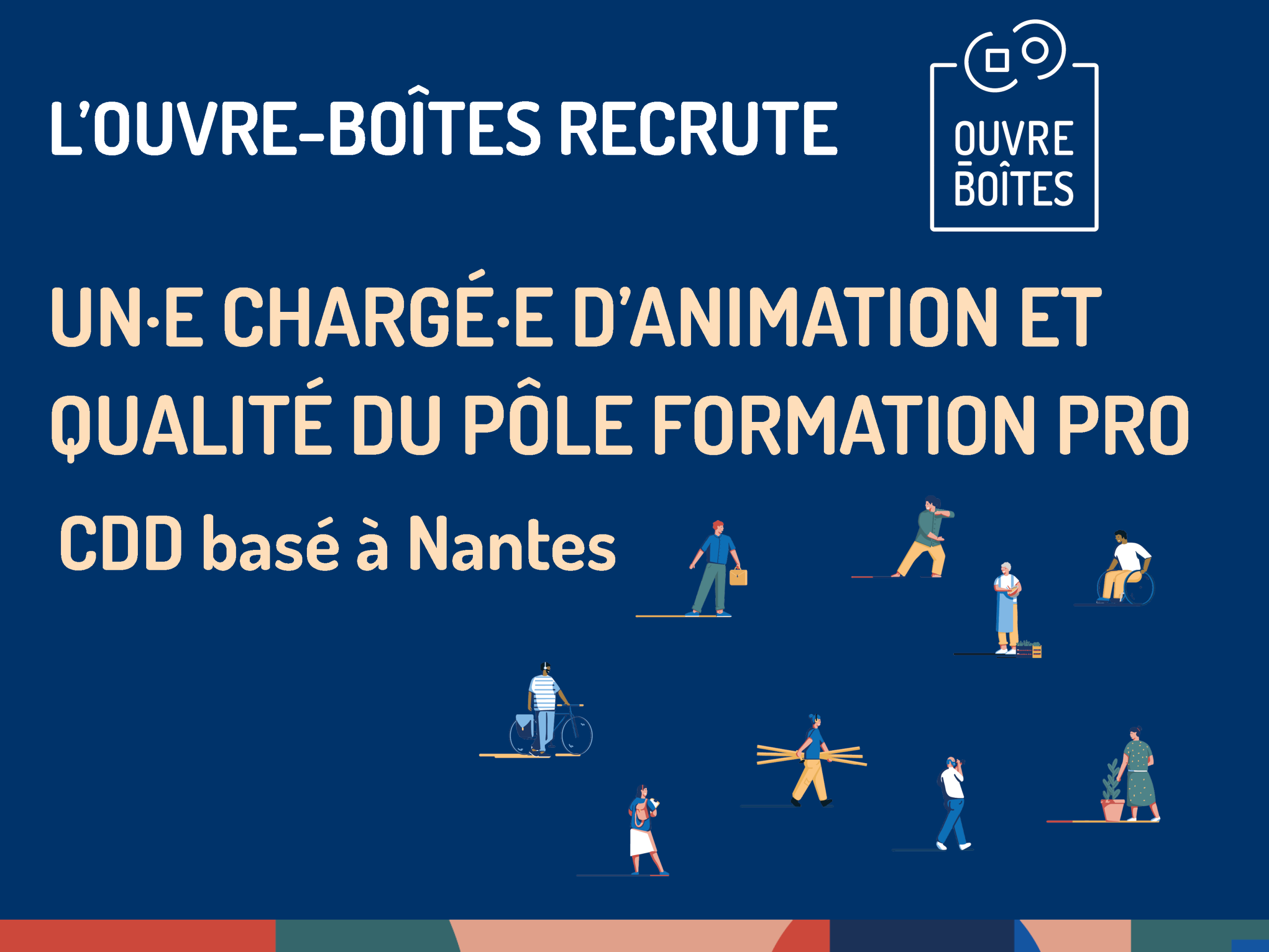 visuel recrutement chargé animation et qualité du pôle formation professionnelle
