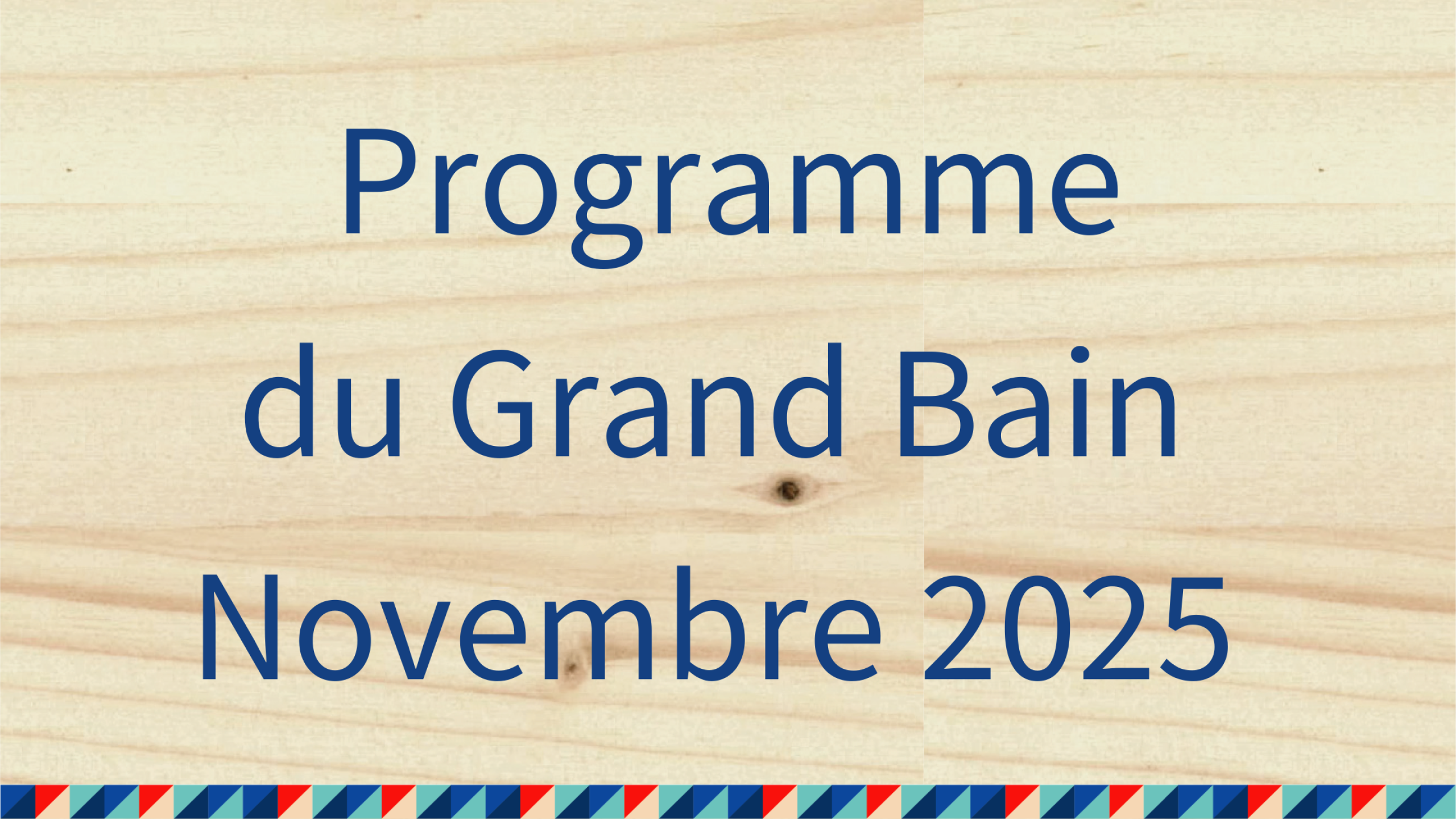 programme novembre