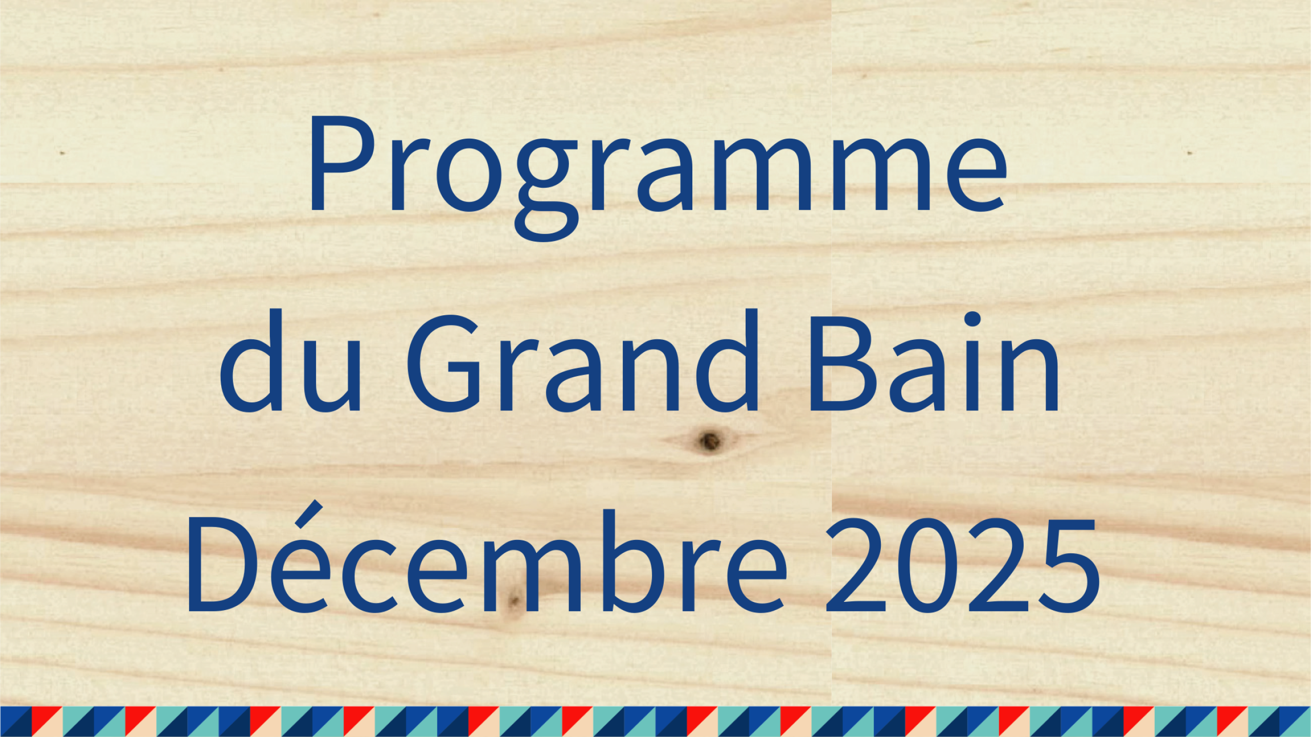 programme décembre