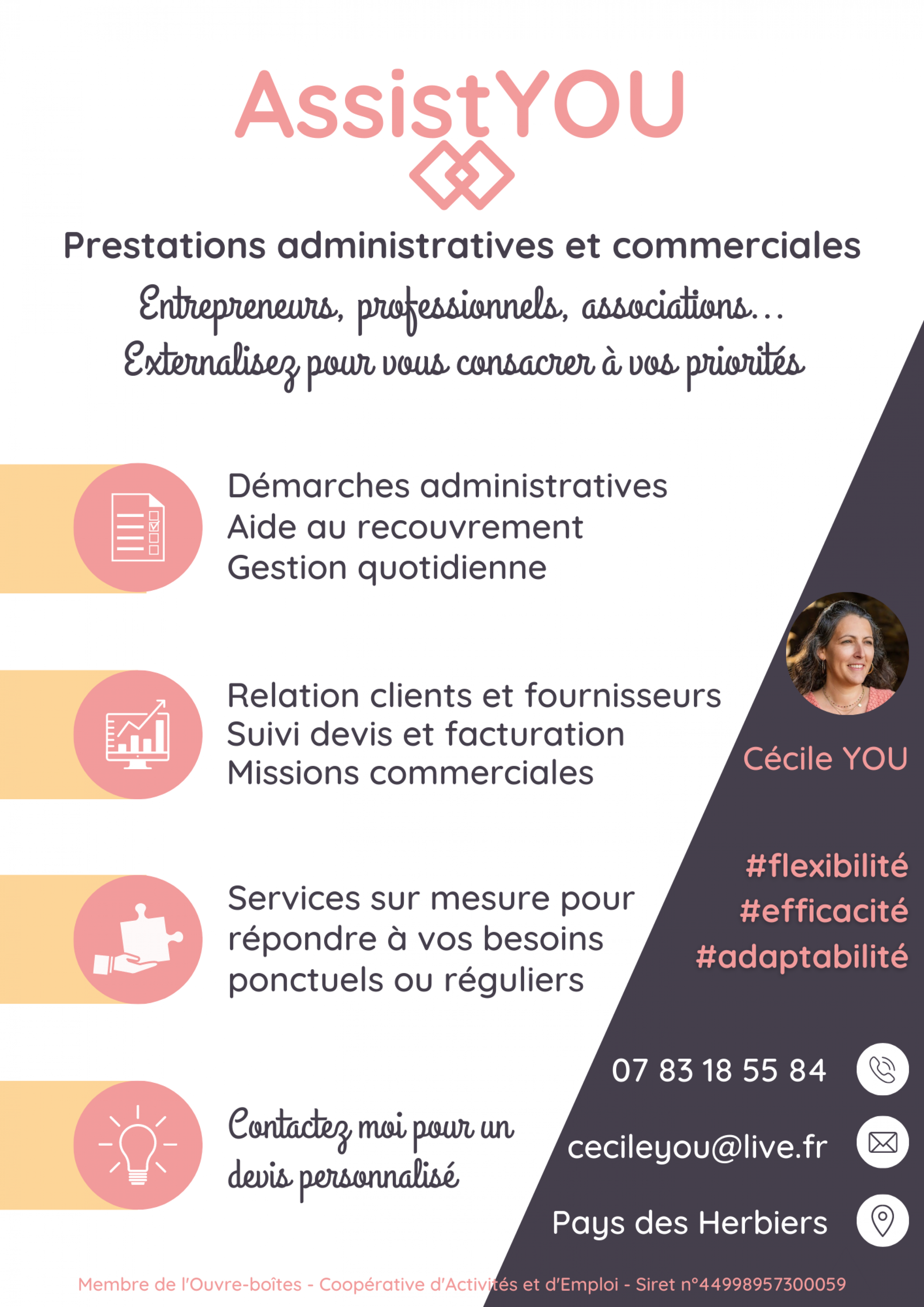 Prestations administratives et commerciales