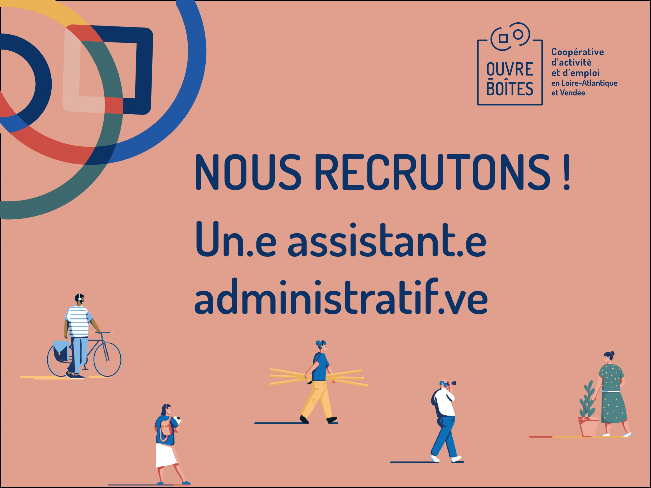 Visuel recrutement assistant administratif