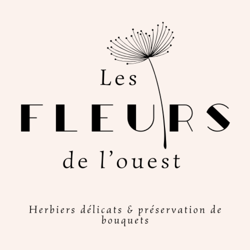 logo les fleurs de l'ouest en texte avec fleur